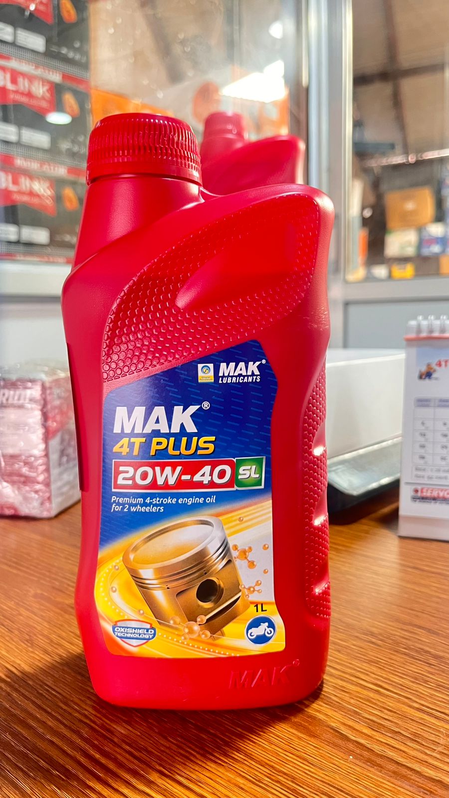 MAK 4T PLUS 20W-40 SL Engine Oil 1L | Premium 4-Stroke Motorcycle Oil | Smooth Pickup & Engine Protection