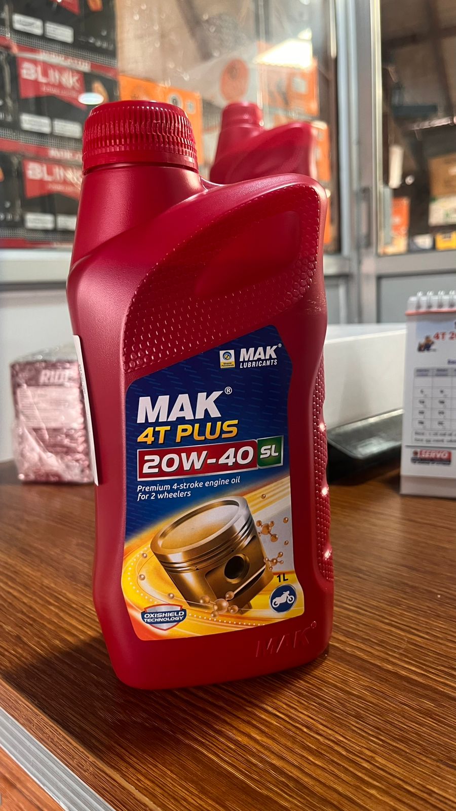 MAK 4T PLUS 20W-40 SL Engine Oil 1L | Premium 4-Stroke Motorcycle Oil | Smooth Pickup & Engine Protection