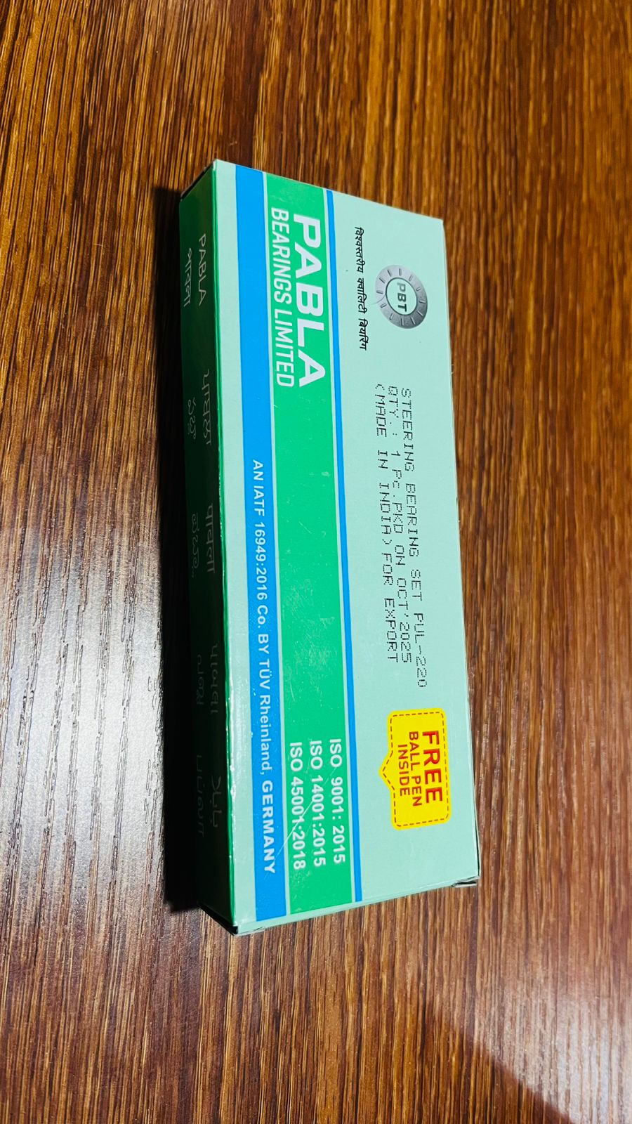 Pabla Steering Bearing Set For Bajaj Pulsar 220 | Cone Bearing Set